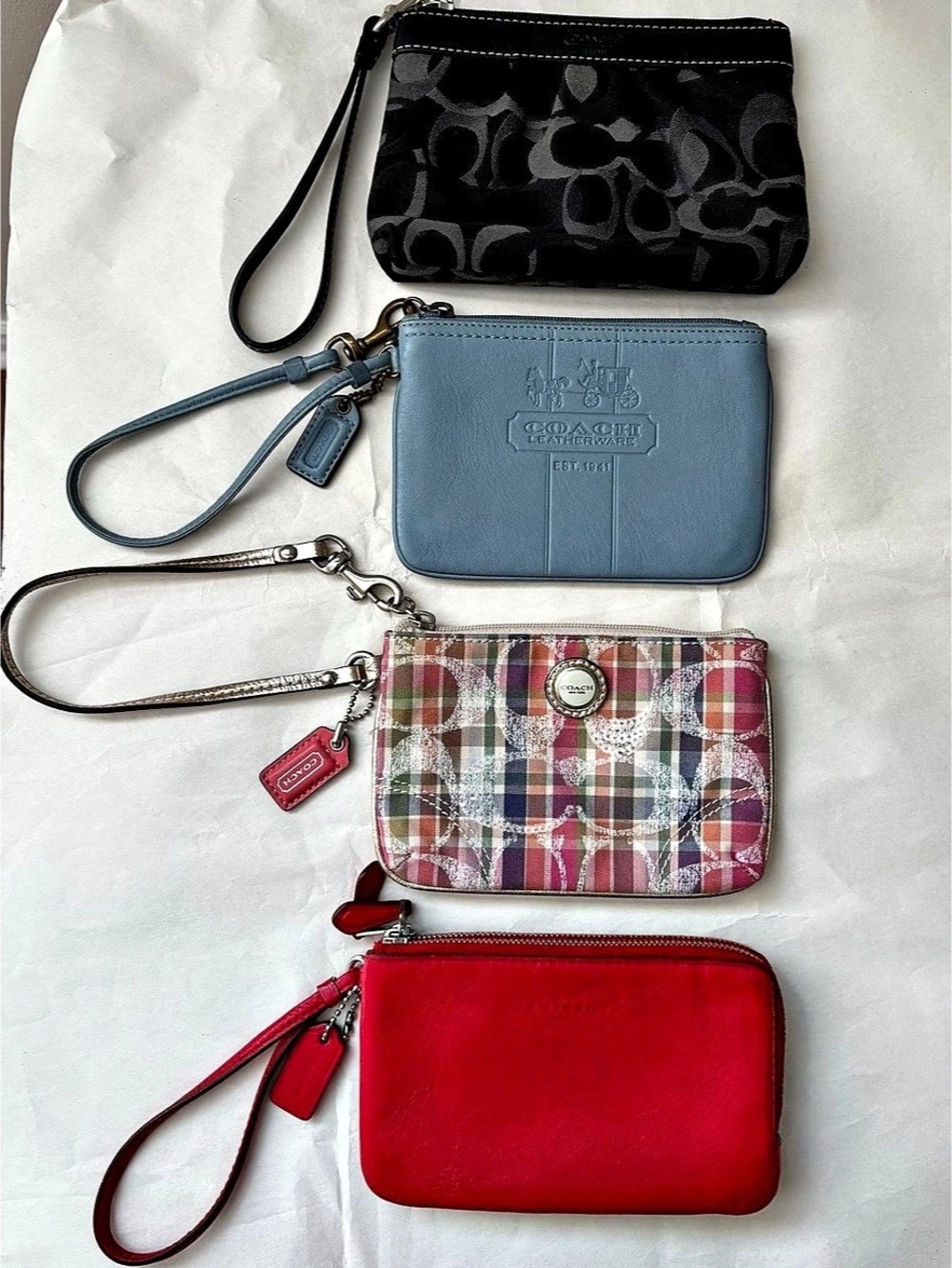 Coach Corner Zip Wristlet Set